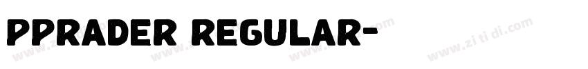 pprader regular字体转换 pprader regular字体转换
